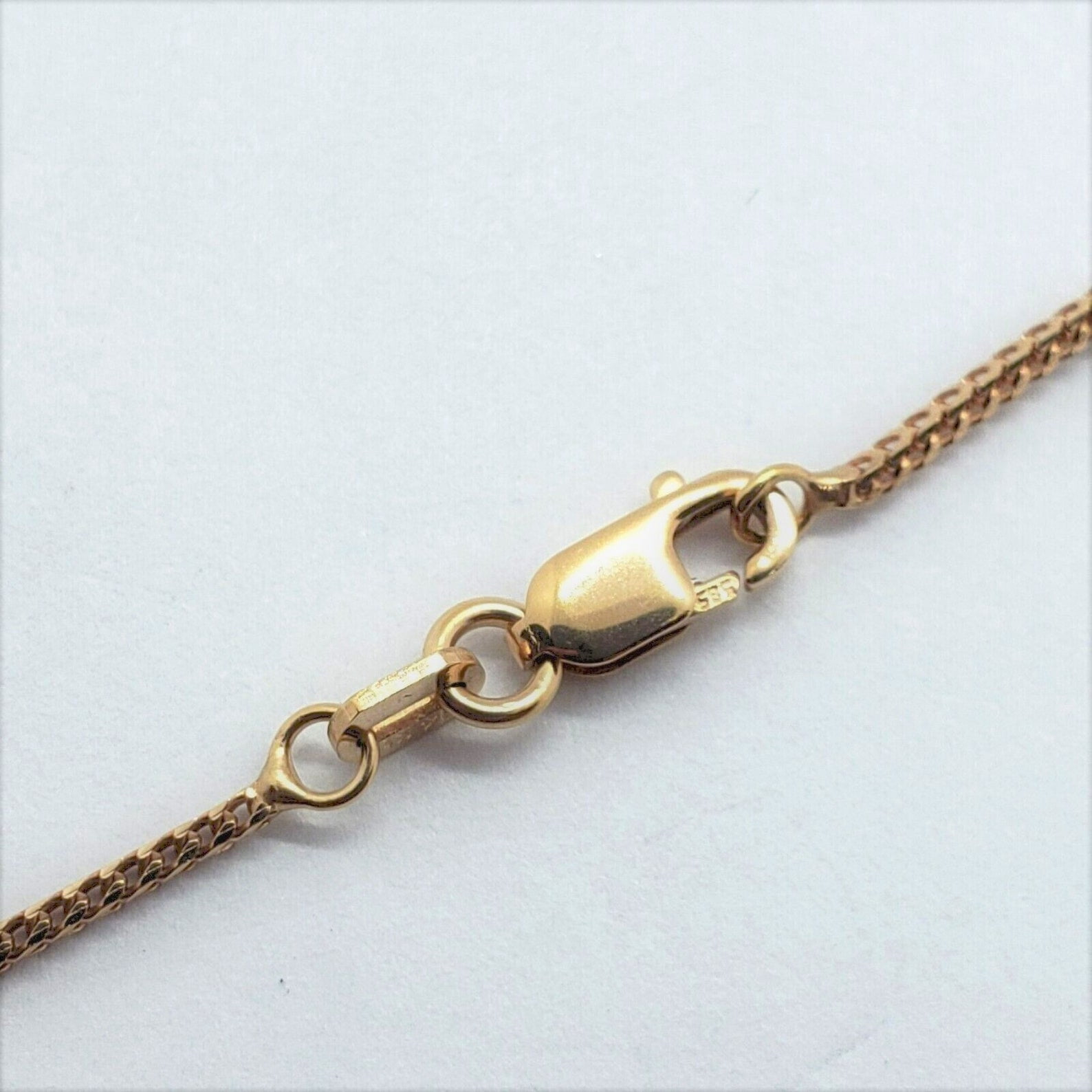 14K Solid Rose Gold Franco Necklace Chain 1.5mm