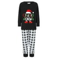 thumbnail image 2 of PaerPade Family Matching Christmas Pajamas Set Letter Print Tops Plaid Pants Holiday Sleepwear for Dad Mom Kids PJs, 2 of 10