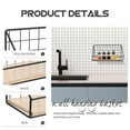 thumbnail image 3 of unbranded  Wall-mounted Basket Storage Rack Decor Shelf Book Office Black, 3 of 8