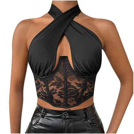 UPPADA Corset Tops Clearance Women Floral Corsets Lace Up Busiter Lingerie Satin Overbust Shapewear Outfit Cute Bodysuit Strapless Open Back Overbust Corset