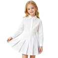 thumbnail image 4 of Miaoju Girls School Uniform Sensory-Friendly Pleated Scooter Skirt with Undershorts, Soft Fabric, Tagless with Flat Seams, 4 of 8