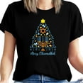 thumbnail image 2 of 100% Cotton Hanukkah Shirt Women Happy Hanukkah T-Shirt Menorah Candles Short Sleeve Jewish Chanukah Tee Tops, 2 of 5