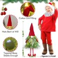 thumbnail image 3 of ER Árbol de Navidad pequeño, árbol de Navidad preiluminado con pata colgante, decoraciones de mesa para árbol de Navidad, mini árbol de Navidad artificial con luces, decoraciones navideñas para fiestas navideñas Rojo Verde, 3 of 5