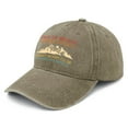 thumbnail image 4 of GDREDA Casquettes pour Femme, Chapeau de Randonnée Amusant, Casquette de Baseball Rétro Colorée Imprimée, Casquette de Baseball Classique Ajustable, Kaki, 4 of 6