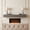 Flat - Grey, variant on 48'' Fireplace Mantel Fir Wood Wall-Mounted & Floating Shelf for Home Decor with Flat Surface