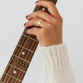 thumbnail image 4 of Raindrops Electric Guitar Fretboard Stickers Black Self Adhesive Decorative Decals for Musical Instruments, 4 of 7