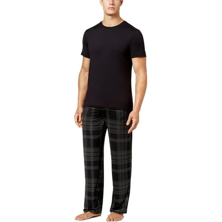 32 Degrees Cool Mens Plaid Elastice Waist Lounge Pants