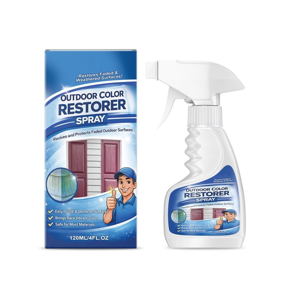 Outdoor Color Restorer Spray UV Protector For Patio Furniture Wood Vinyl Plastic Decking Clear 4.0 Fl Oz