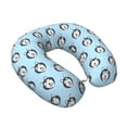 thumbnail image 2 of KLL Husky Head Pattern Memory Foam Cervical Neck Pillow Versatile U-Shaped Pillows for Home/Office/Camping/Travelling/Soft Washable Cover, 2 of 8