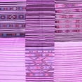 thumbnail image 1 of Ahgly Company Indoor Square Patchwork Purple Transitional Area Rugs, 3' Square, 1 of 4