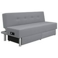 thumbnail image 3 of Serta Wilton Dream Convertible Sofa Sleeper in Light Gray Fabric Upholstery, 3 of 8