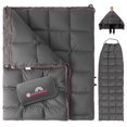 thumbnail image 1 of Manta de Camping Easedeco Gris Oscuro Impermeable 620g Plumón de Pato, 1 of 9