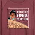thumbnail image 3 of Disney Princess - Waiting For Summer - Women's Lightweight French Terry Long Sleeve Shirt, 3 of 5