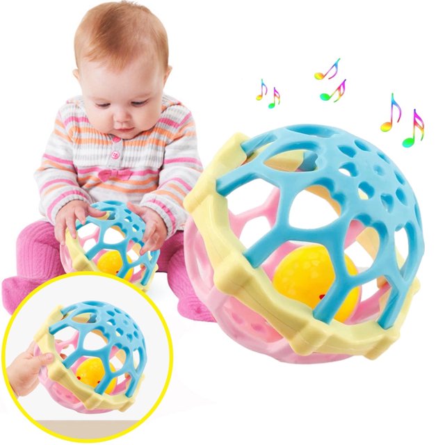 Pelotas de sonajero Ywuzuh para bebés, pelotas sensoriales para recién nacidos para practicar habilidades de agarre manual, edades recién nacidas