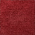 thumbnail image 3 of Unique Loom Davos Shag Collection Area Rug - Solid (10' Square Poppy), 3 of 7