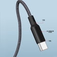 thumbnail image 4 of Yammee Type C to USB 5Pin and Type C Splitter Cord 27W 1 to 2 Male Connectors Fast Charging Cable Wire for Multiple Devices, 4 of 16