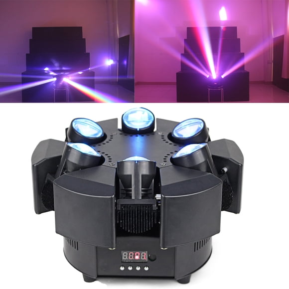 6 Head Smart Beam Moving Head Light RGBW 6X10W DMX Stage Lighting Music Party Disco Dj Led Professional Light 1pcs/pack
