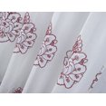 thumbnail image 6 of Olivia Gray Taupe Bergen Floral Embroidered 54 x 84 in. Single Rod Pocket Curtain Panel, 6 of 7