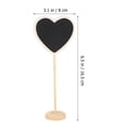 thumbnail image 2 of SHISUYAN 10Pcs Heart Shaped Blackboard Sign Wood Mini Chalkboard Signs Message Board Signs, 2 of 8
