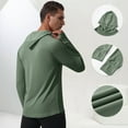 thumbnail image 5 of Chbgutlmr Athletic Tops for Men Hoodies Long Sleeve Thumb Hole Workout Outdoor Active Pullover Tops Fall, 5 of 9
