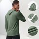 thumbnail image 2 of Blusa con capucha de manga larga para hombre, informal, a la moda, de color liso, para correr, transpirable, para fitness, con agujero para el pulgar, camisa holgada de manga larga para ejercicio al a, 2 of 7