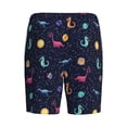thumbnail image 4 of Picia Space Dinosaur Pajama Shorts for Men, Men's Pajama Bottoms, Sleepwear,Short Pajama Pants-Small, 4 of 9