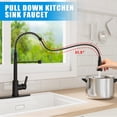 thumbnail image 7 of Kitchen Faucet, Brushed Nickel Spring Sink Faucets, Kitchen Spring Sink Faucets with Pull Down Sprayer, Single Handle Pull Out Spring Sink Faucet for 1 Hole Or 3 Holes, 7 of 7