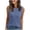 Blue, variant on Women's Ribbed Knit Sleeveless Tank Top, Casual Crew Neck Loose Fit Summer Blouse, Lightweight Soft Knit Daily Shirt