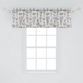 thumbnail image 2 of Ambesonne Garden Valance Pack of 2, Lavender Hydrangea Art, 54"X18", Pale Grey Lavender Green, 2 of 2