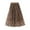 Khaki, variant on Pntutb Women Skirts Casual Summer Solid Elastic Waist Flax A-Line Ankle Skirt