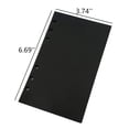thumbnail image 4 of A6 Planner Refill, Refillable Notebook Paper, 6 Ring Binder Refill, for compatible with Filofax, Black Paper, All Blank, 2 Pages per Sheets, 40 Sheets in Total A6 3.74'' x 6.69'', 4 of 4
