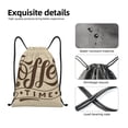 thumbnail image 6 of Bingfone Coffee Time (2) Drawstrings Backpacks Bags For Men Women Gym Drawstrings Bag, 6 of 9