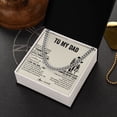 thumbnail image 2 of Personalized To My Dad Necklace From Daughter For All The Times That I Forgot To Thank You Dad Birthday Fathers Day Christmas Customized Gift Box Message Card, 2 of 3