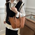 thumbnail image 3 of Bolso de mano de piel PU, bolso tote de gran capacidad, diseño de moda con alas, bolso de hombro único y de alta gama., 3 of 10