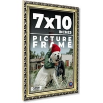 7x10 Frame Silver Solid Wood Picture Frame Width 1.125 Inches | Interior Frame Depth 0.375 Inches |
