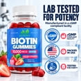 thumbnail image 4 of Biotin 10,000 mcg Gummies for Women & Men - Maximum Strength - 100 Count, 4 of 9
