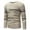 Khaki, variant on LYXSSBYX Long Sleeve Shirts for Men Solid Color Sweater Round Neck Striped Long Sleeve Sweater Leggings Long Sleeve Turndown Collar Blouse & Shirt