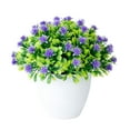 thumbnail image 2 of AURORA TRADE Small Fakes Potted Plants Artificial Small Flower Faux Plants Indoor Pot for Balcony Office Bathroom Home Decor, 2 of 3