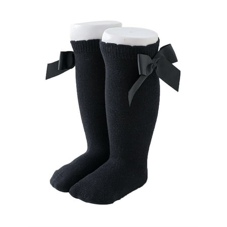 

LisenraIn Baby Socks Solid Color Cotton Sock Cute Breathable Long Tube Socks