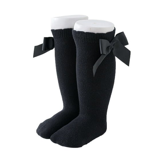 Dewadbow Baby Socks Solid Color Cotton Sock Cute Breathable Long Tube Socks
