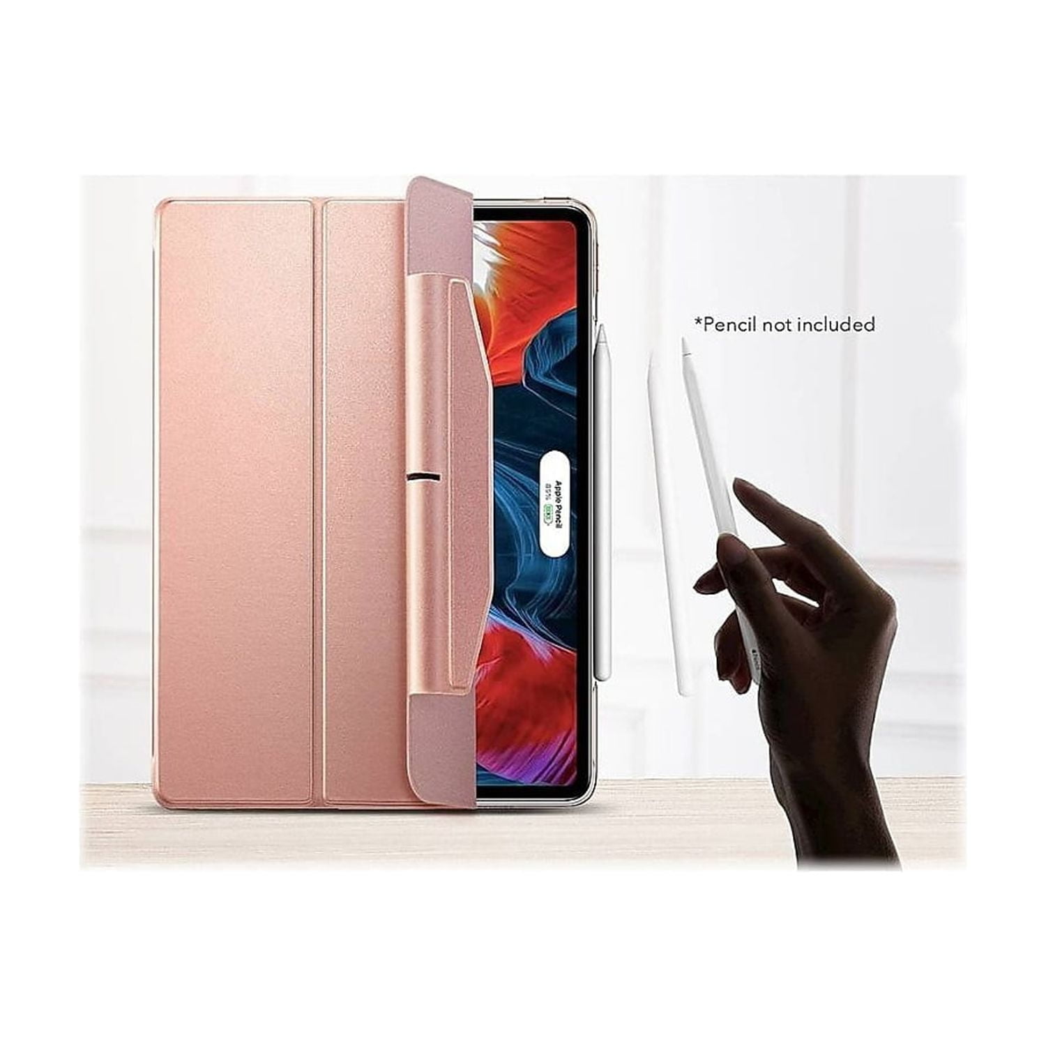SaharaCase ESR Folio Case for Apple iPad Pro 12.9" (4th 5th and 6th Gen 2020-2022) Rose Gold