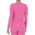 thumbnail image 2 of Women's Micro Waffle Premium Thermal Crew Top, 2 of 3