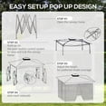 thumbnail image 5 of 11x11 Outdoor Canopy, Portable Gazebo with Zipper Netting & Carry Bag Perfect for Backyard, Patio, Garden, Camping, Dark Gray, 5 of 7