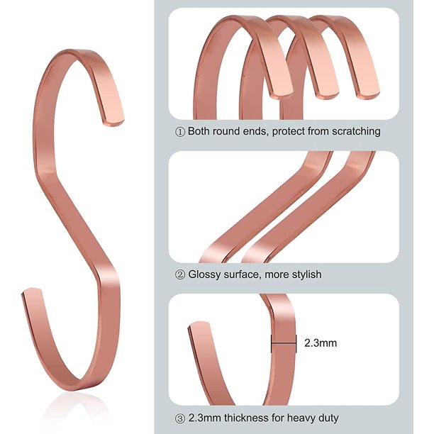 10 ganchos para colgar con acabado cromado resistente, plato en forma de S de 3,9 pulgadas para bufanda, ropa, platos, utensilios, plantas, toallas, herramientas de jardinería, ropa Banba ShuxiuWang 8390605526749