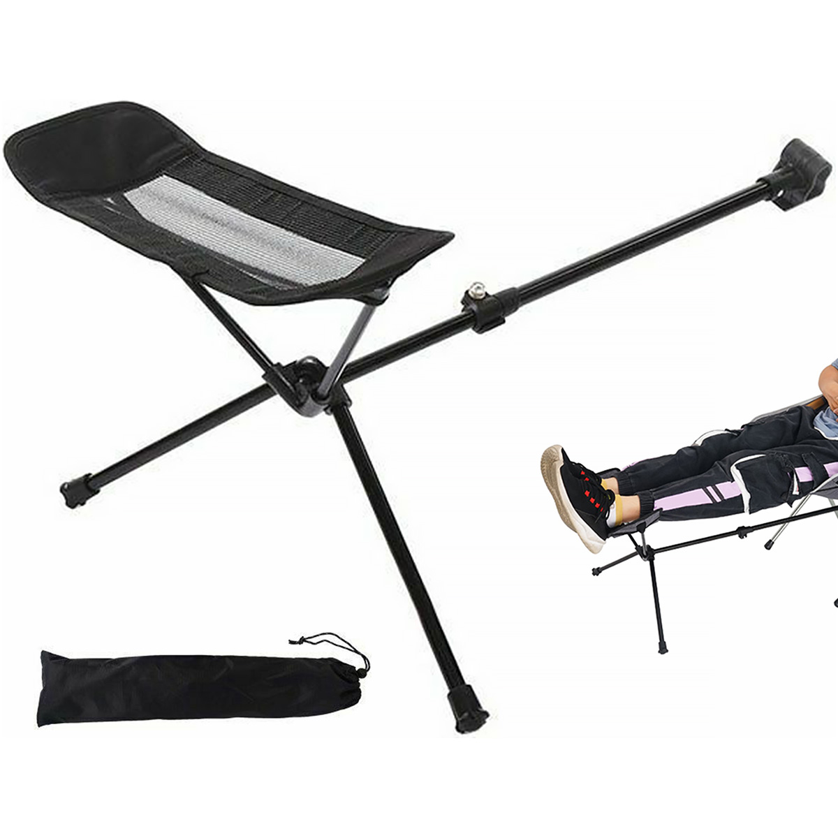 MTFun Chair Ottoman Adjustable Comfortable Retractable Footstool Heavy