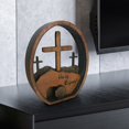 thumbnail image 7 of XGFHYJEH Easter Decoration, Easter Decorations for the Home, Easter Decor, Easter Decoration Wooden Easter Resurrection Scene Tomb Tray Set Easter Decor For Religious Home Office Tabletop, 7 of 7