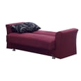 thumbnail image 2 of Beyan Signature Ohio 61" Chenille Convertible Sleeper Loveseat in Burgundy Red, 2 of 4