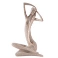 thumbnail image 2 of La Estatua de Del Bailarín de Escultura Tallada Estatuilla Decoración de en hogar Hugo Escultura de bailarina de piedra arenisca, 2 of 6