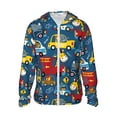thumbnail image 1 of Fotbe Vehicles Cartoon with Funny Drivers Chaqueta con Protección Solar UPF 50+ para Hombre y Mujer, Camisa con Capucha y Bolsillos-3X-Large, 1 of 7