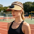 thumbnail image 6 of AuroraX Rechargeable Solar Visor Hat Solar Fan Hats for Men Battery Operated Lightweight Yellow UV Protection Hands Free Portable Fan for Travel, 6 of 6